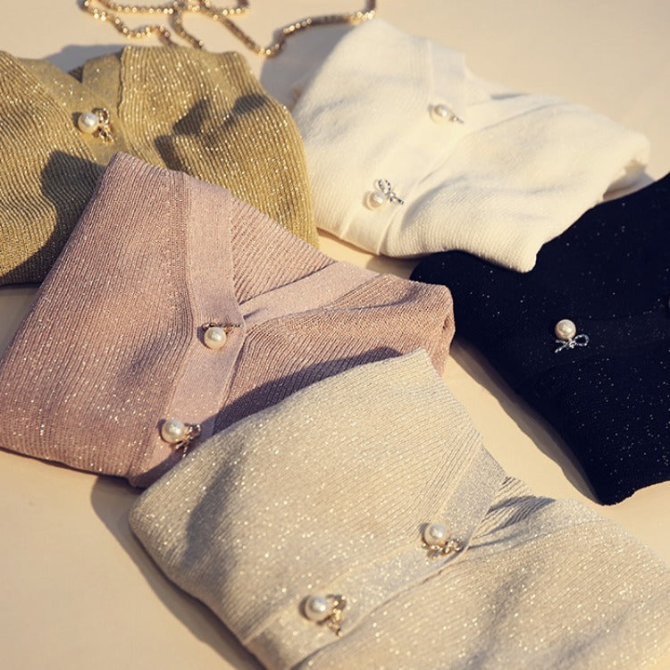 Cardigan satiné