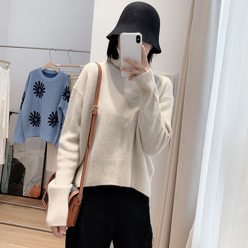 Pull col roulé loose réconfortant
