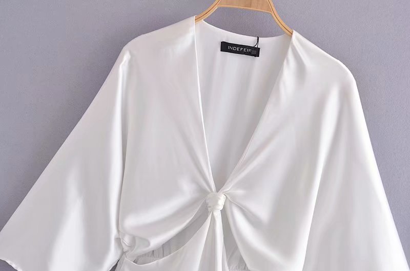 Robe coton effet satin
