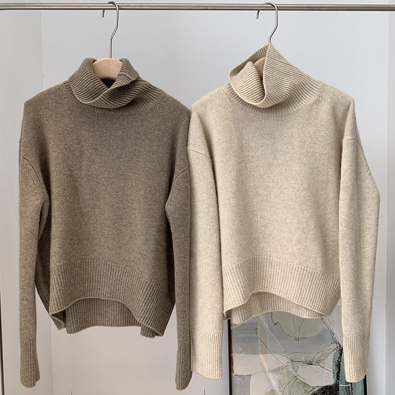 Pull col roulé loose réconfortant