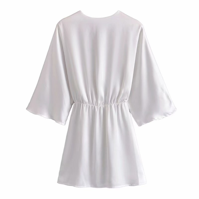Robe coton effet satin
