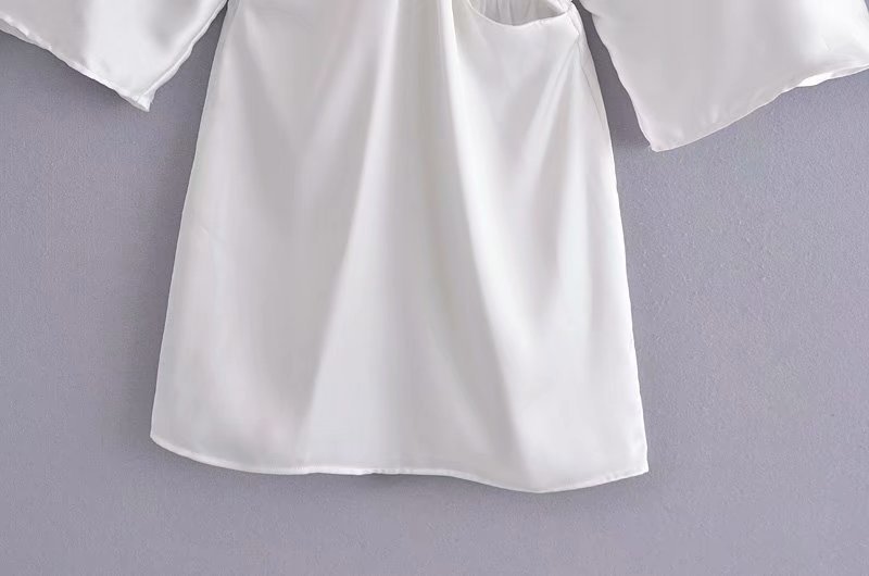Robe coton effet satin